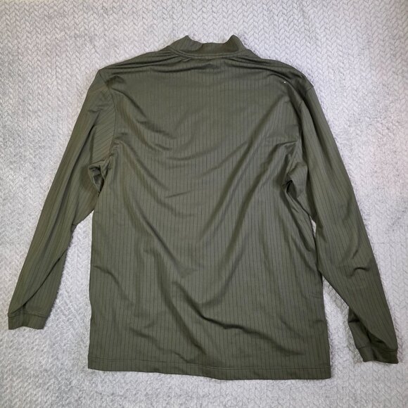Nike Golf Dri-Fit Long Sleeve Mock Neck Shirt Men’s Large Olive Green Performanc - Picture 7 of 7
